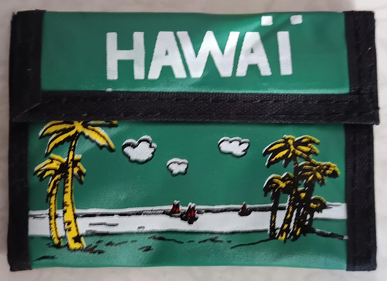 Lot of 8 Wallets Size S / Vintage Hawaii with scratch closure with 4 comp – photo 3